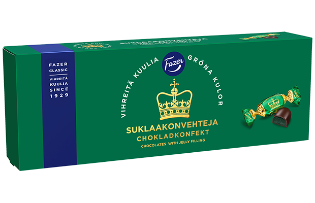 Fazer Gröna Kulor chokladpraliner 250g
