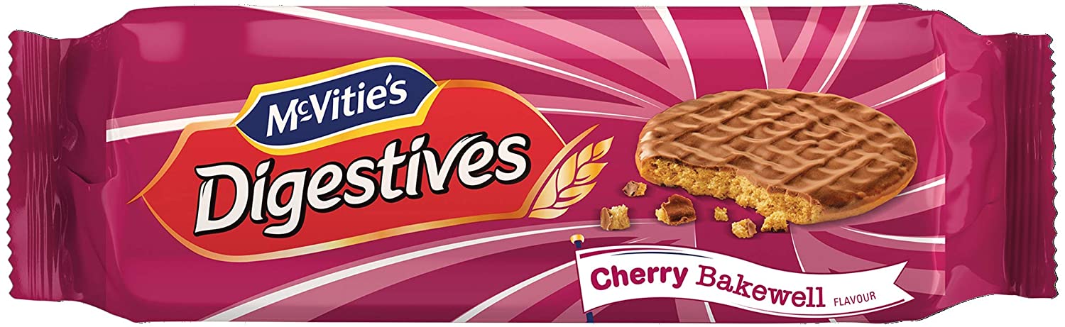 Mcvities Digestives Milk Choc Cherry Bakewell 250g