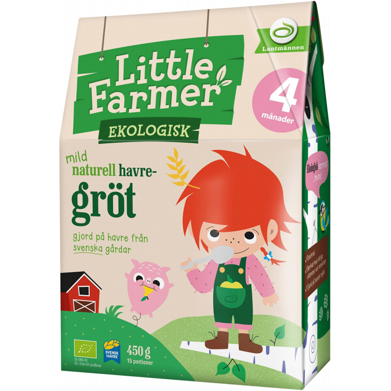 Eko Havregröt "4 Månader" 450g - 25% rabatt