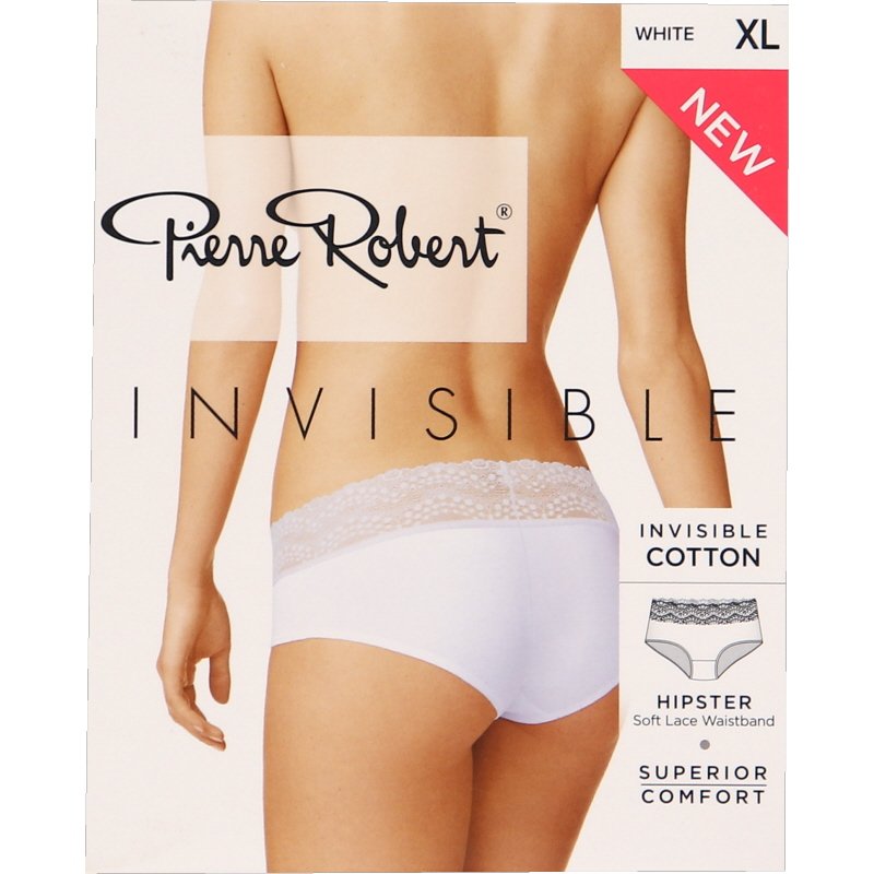 Bomull Hipster Vit Spets Stl XL - 62% rabatt