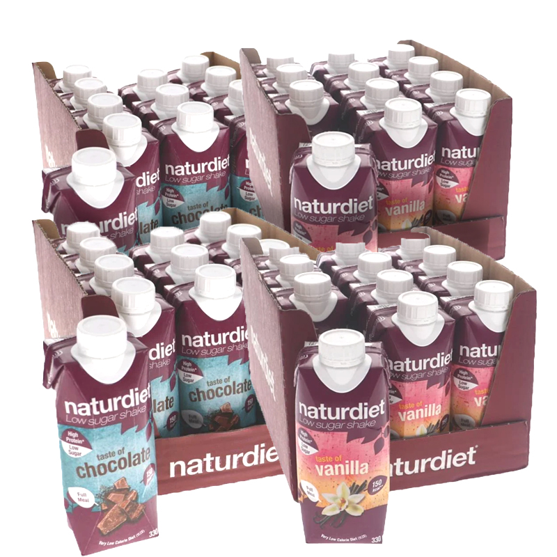 Måltidsersättnings Shake Choklad & Vanilj 48-pack - 30% rabatt