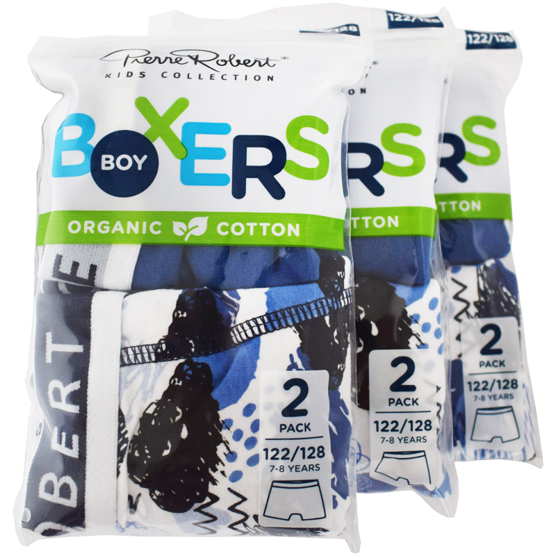 Kalsonger Boxers Barn 122-128 Blå 6-pack - 57% rabatt