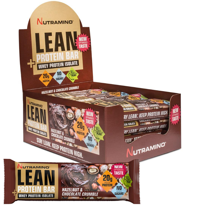 Hel Låda Proteinbars "Lean Hazelnut" 16 x 60g - 46% rabatt