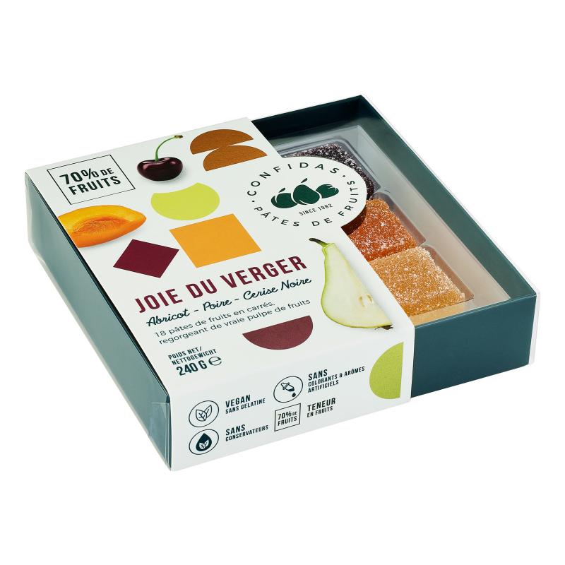 Marmeladkonfekt i presentask - Trädgårdsfrukt