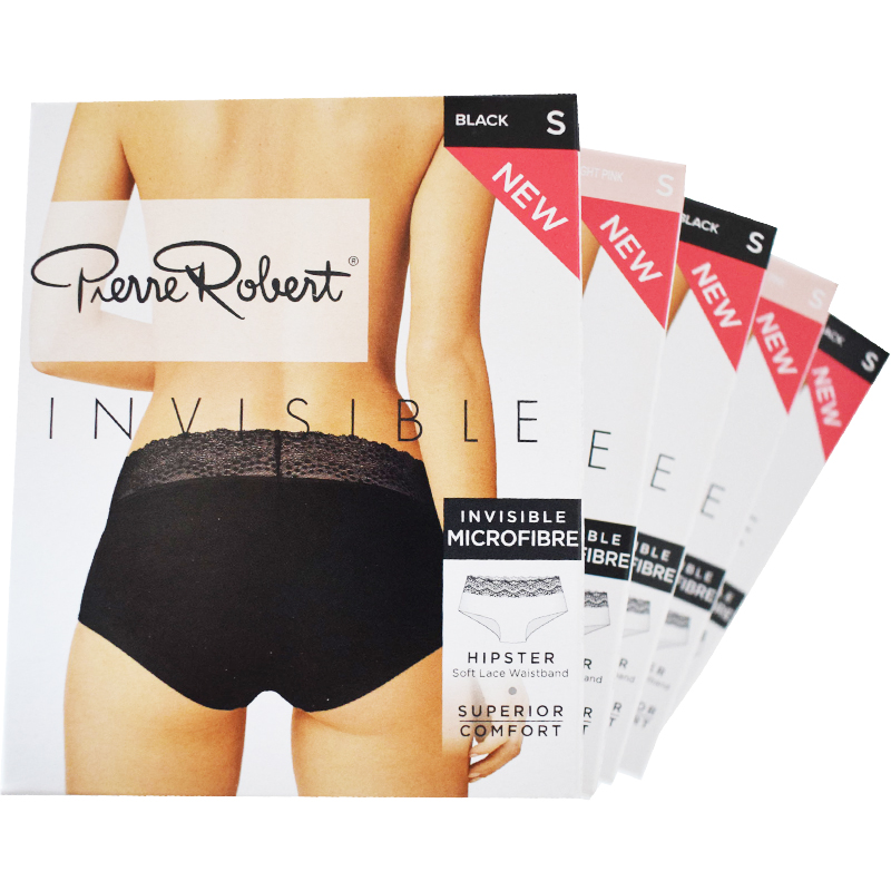 Trosor Hipster Invisible Mikro Lace S Mix 5-pack - 77% rabatt
