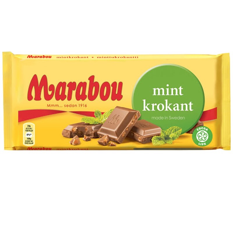 Mjölkchoklad Mintkrokant 200g - 33% rabatt