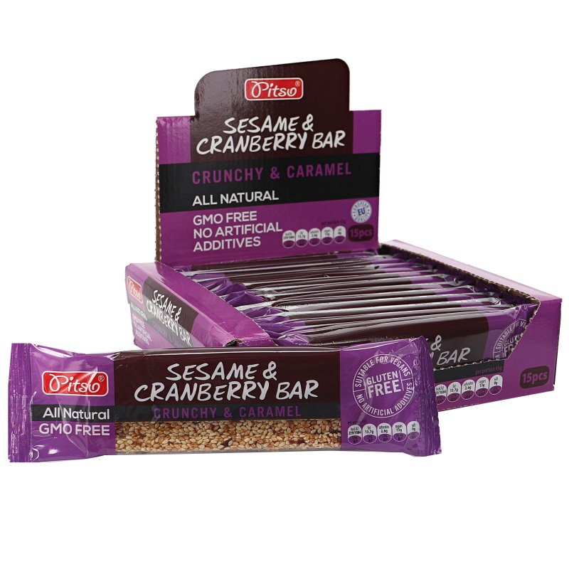 Crunchy Bar Sesam & Tranbär 15-pack - 42% rabatt