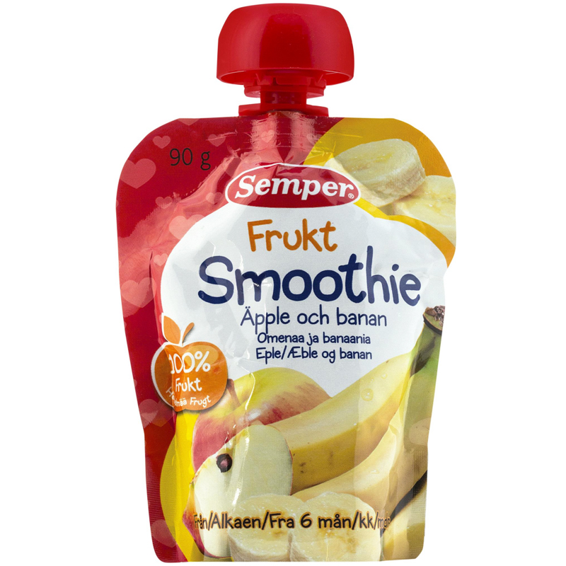 Barnmat Smoothie Frukt Äpple & Banan 90g - 5% rabatt
