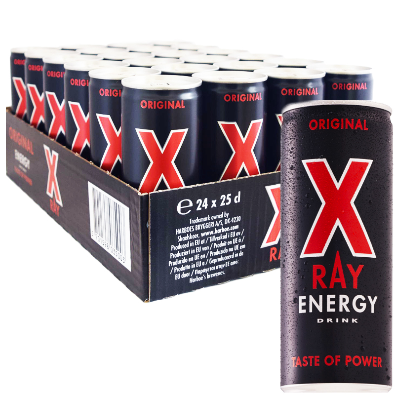 Hel Platta Energidryck "X-Ray" 24 x 25cl - 25% rabatt