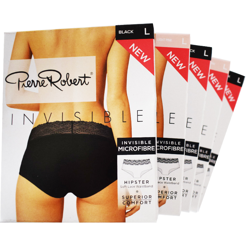Trosor Hipster Invisible Mikro Lace L Mix 5-pack - 77% rabatt
