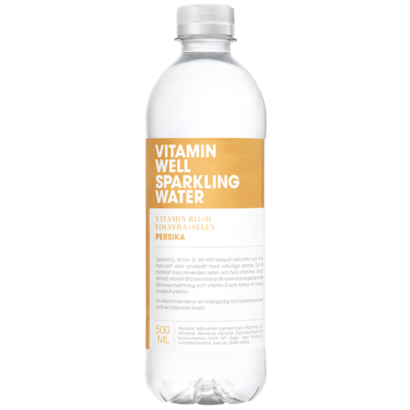 Dryck "Sparkling Water Persika" 500ml - 74% rabatt
