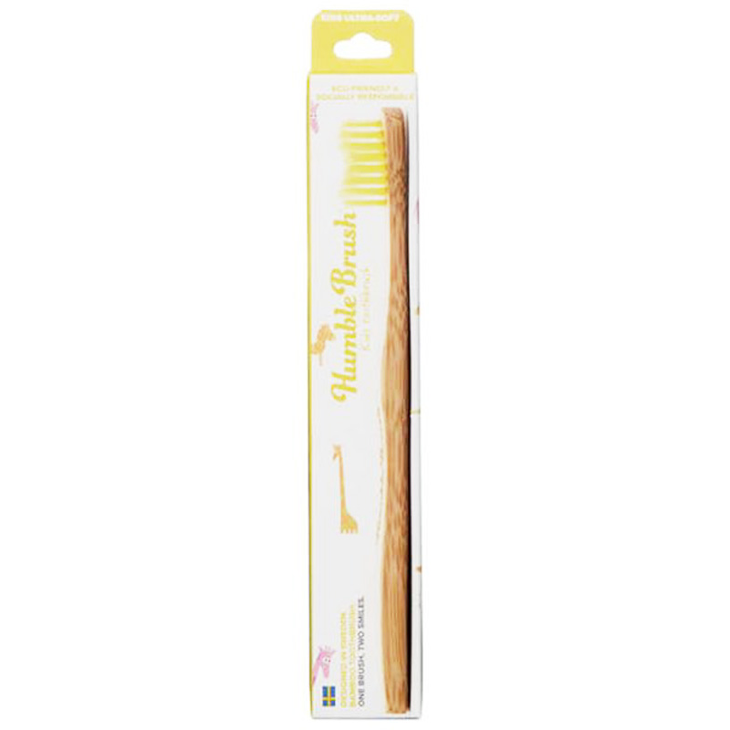Tandborste "Humble Brush" Barn Gul - 21% rabatt