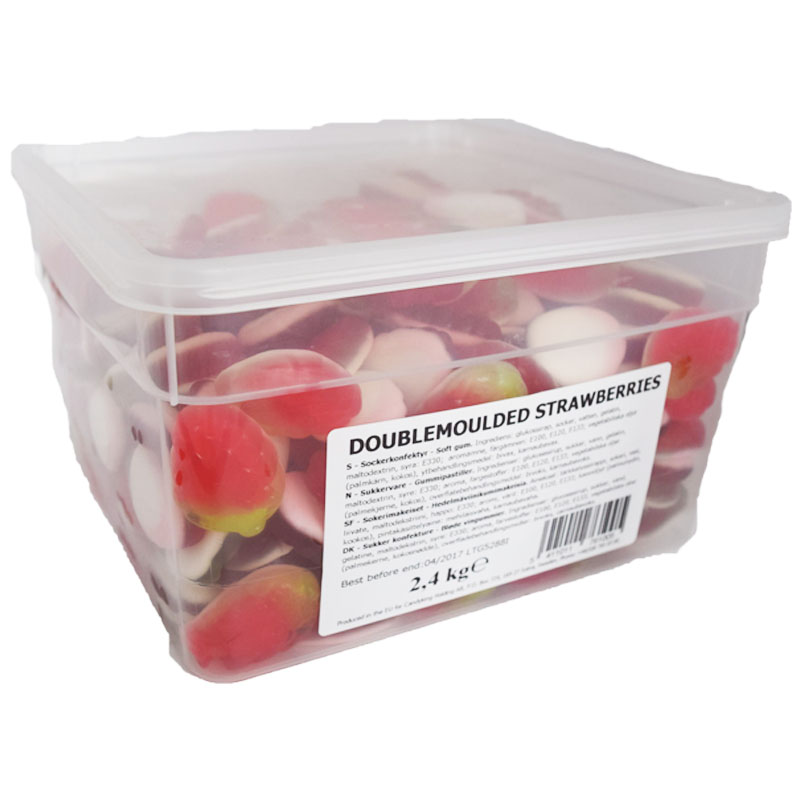Hel Låda Godis Jordgubbar 2,4 kg - 61% rabatt