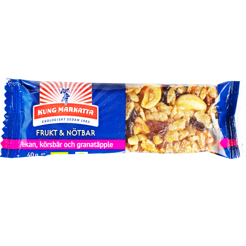 Frukt- & Nötbar Pekan, Körsbär & Granatäpple - 34% rabatt