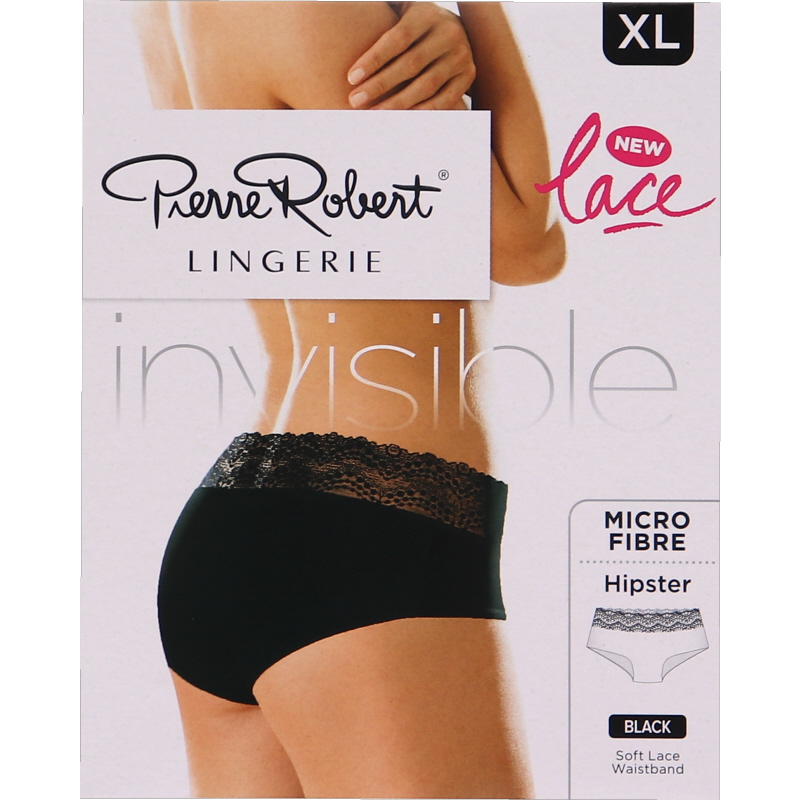 Invisible Hipster Svart Spets Stl XL - 59% rabatt