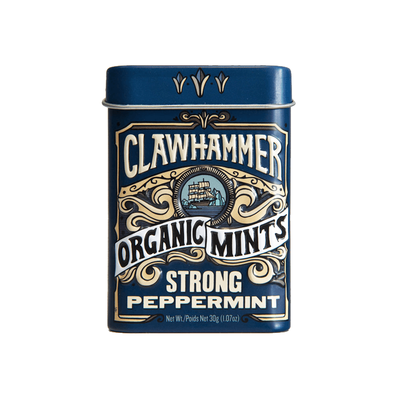 Clawhammer Organic Mints Strong Peppermint 30g