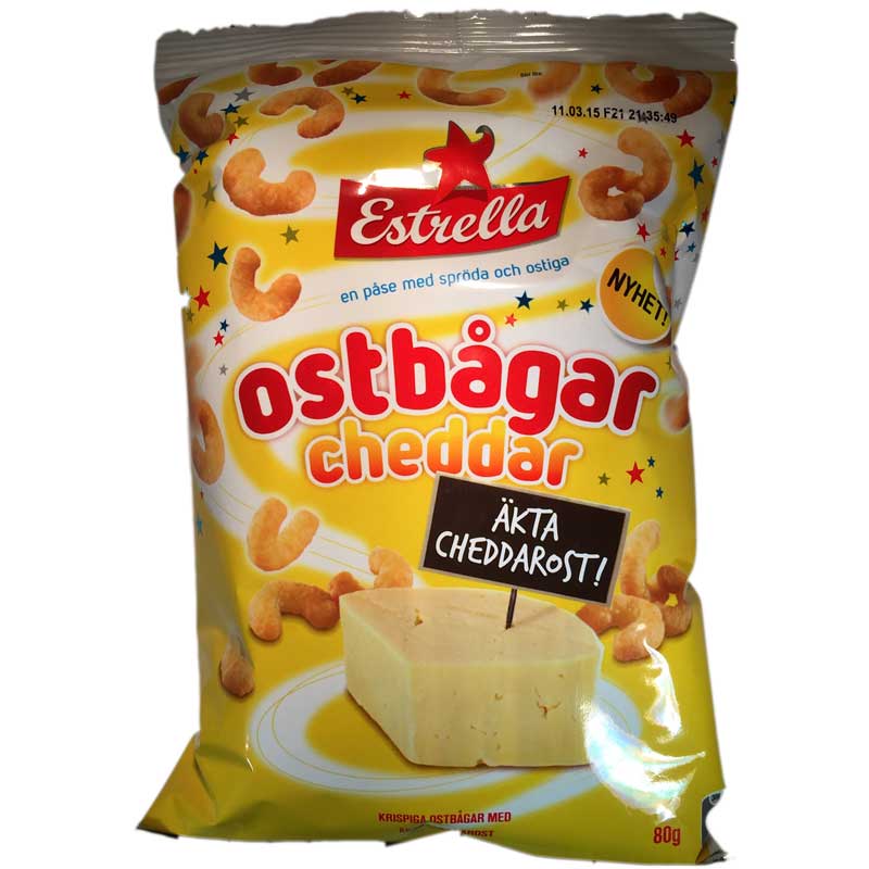 Ostbågar Cheddar - 66% rabatt