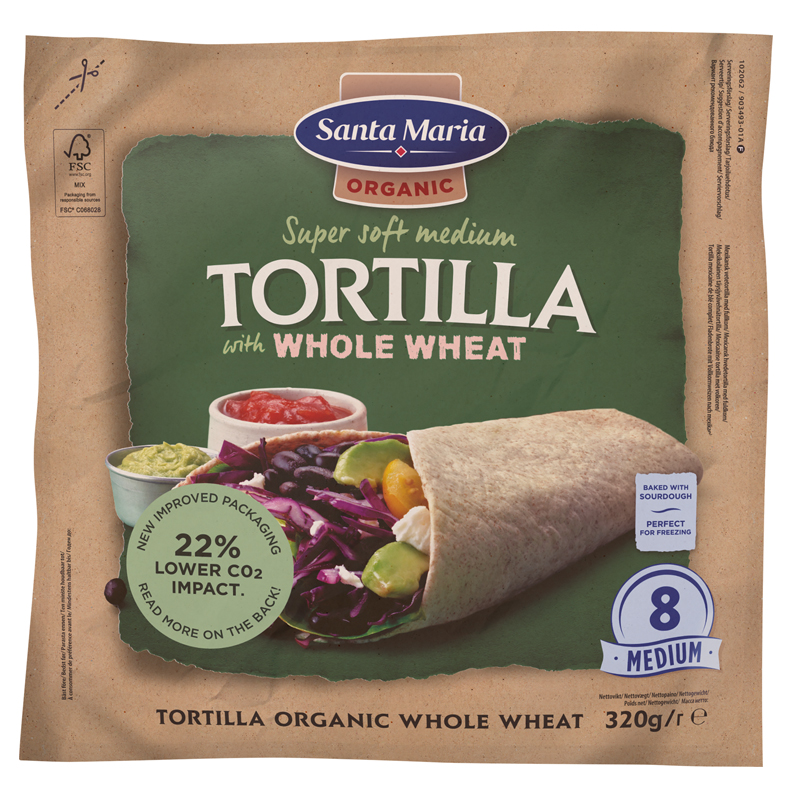 Eko Tortillabröd Fullkorn - 23% rabatt