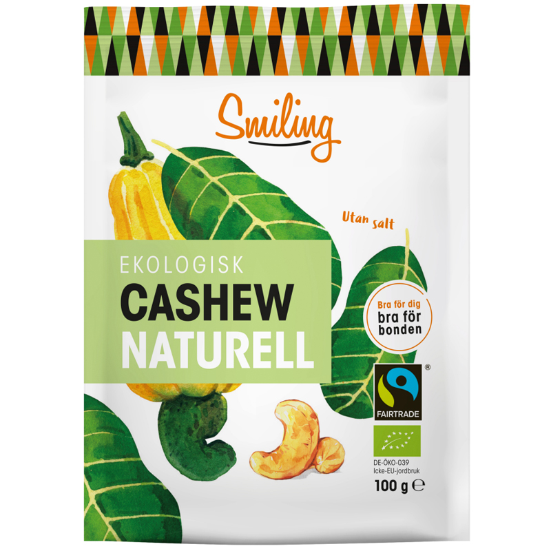 Eko Cashewnötter Naturell - 28% rabatt