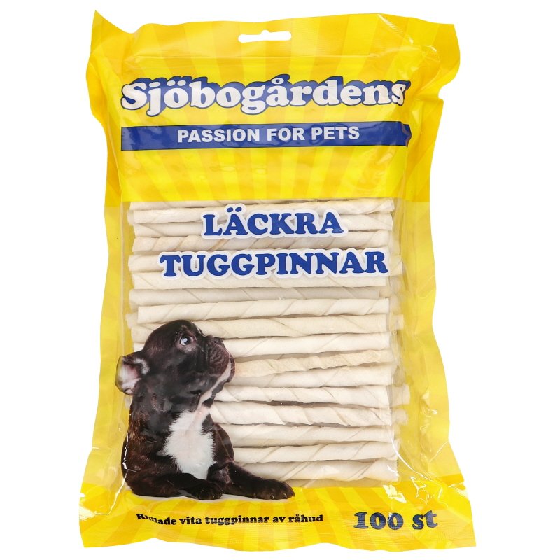 Vita Tuggpinnar Av Råhud 100-pack - 42% rabatt
