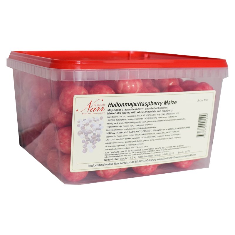 Hel Låda Hallonmajs 1,2kg - 59% rabatt