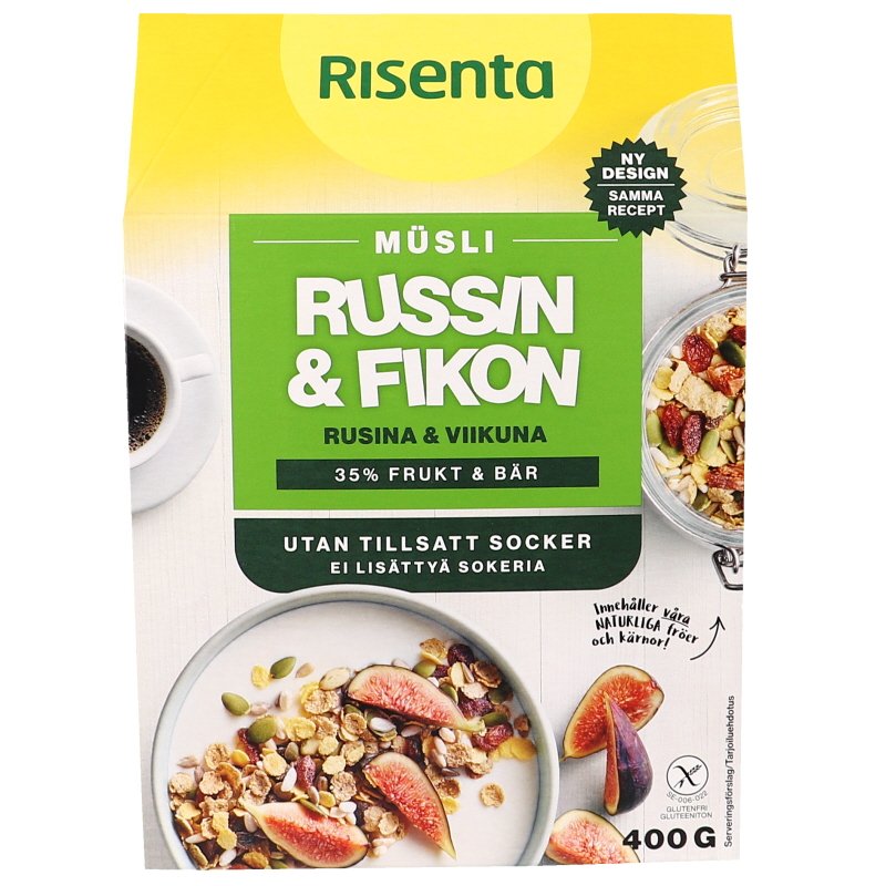 Müsli Russin & Fikon Glutenfri - 28% rabatt