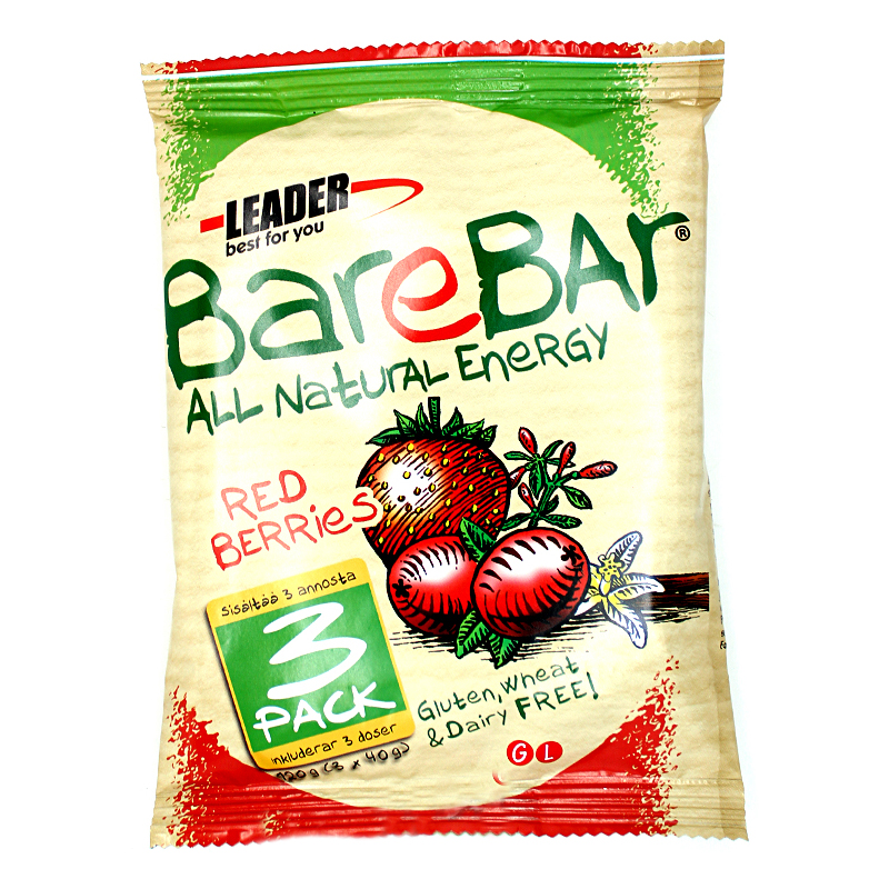 Hälsobar "Red Berries" 3 x 40g - 62% rabatt