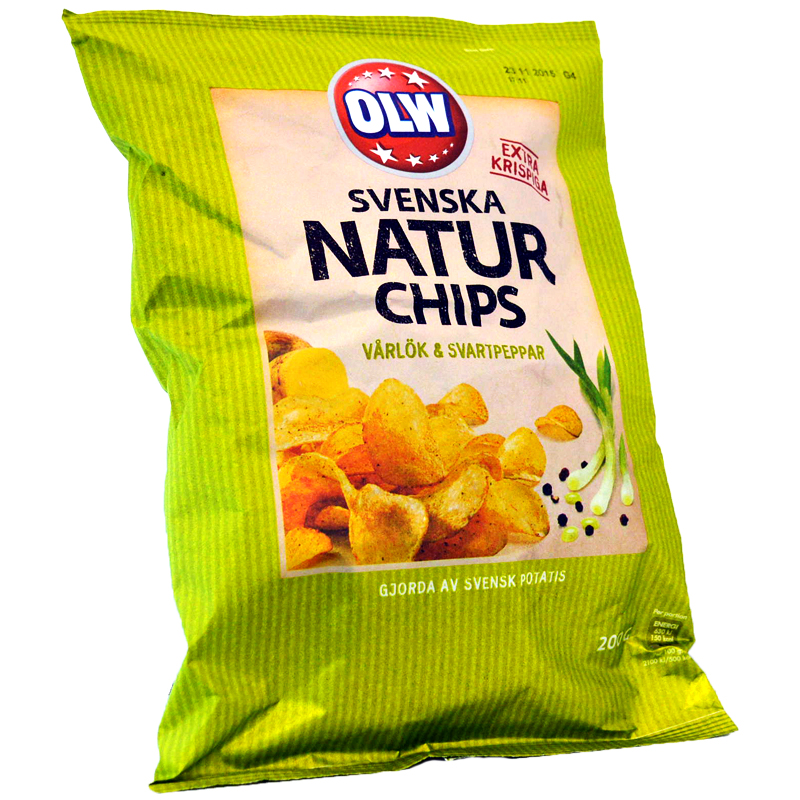 Naturchips Vårlök & Svartpeppar - 60% rabatt