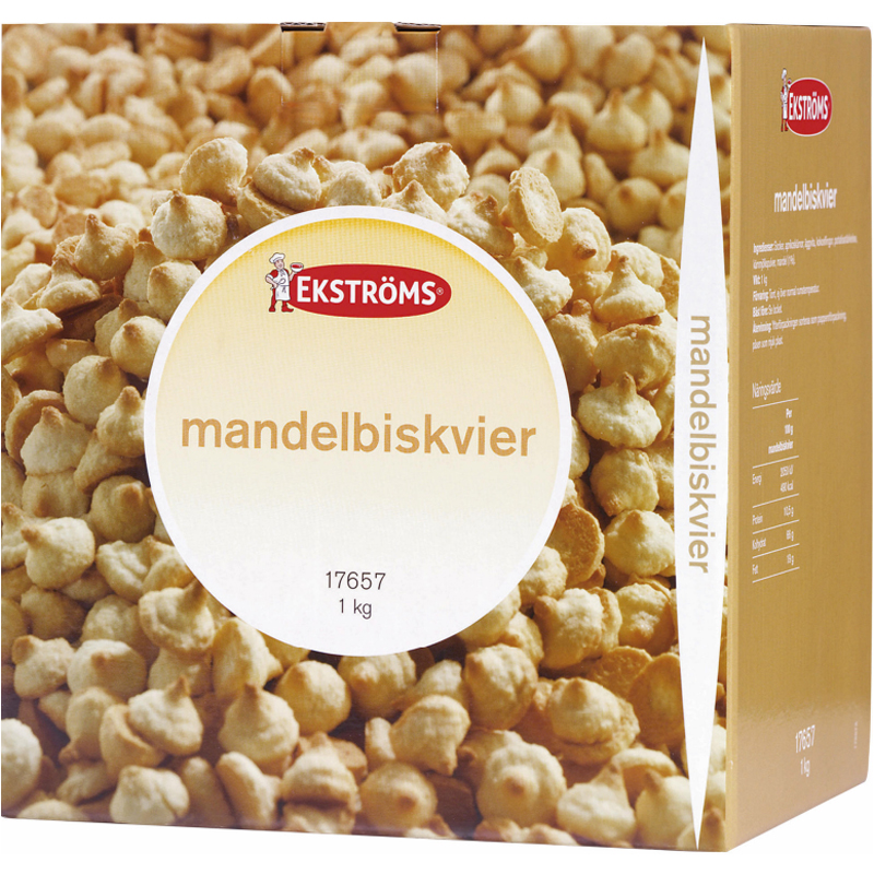 Hel Låda Mandelbiskvier 1kg - 73% rabatt