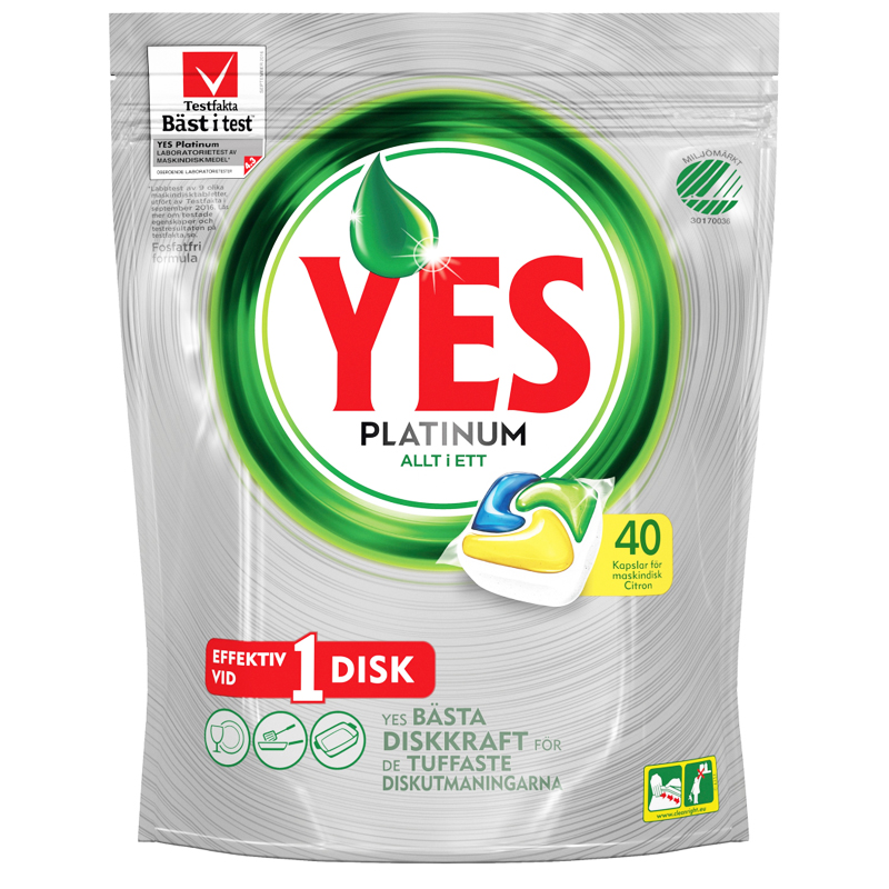 Diskkapslar Citron 40-pack - 22% rabatt