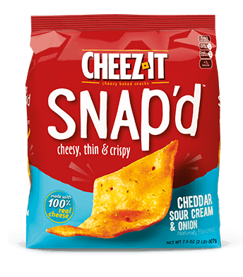Cheez-It Snap'd Cheddar Sour Cream & Onion 212g