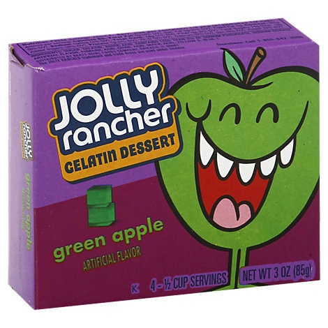 Jolly Rancher Gelatin Green Apple 85g