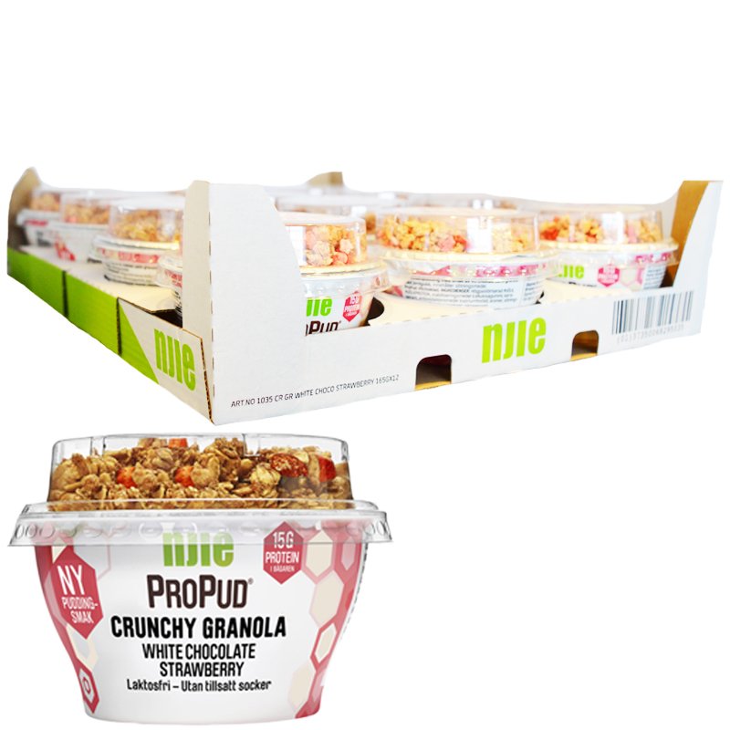 Hel Låda Proteinpudding "White Chocolate" 12 x 165g - 28% rabatt