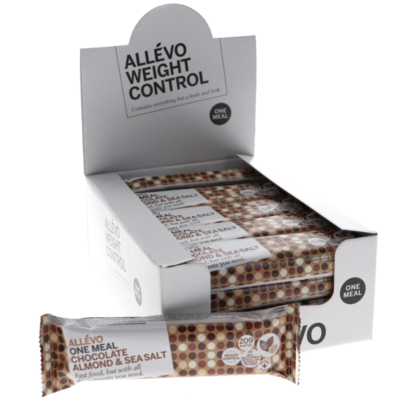 Måltidsersättning Bars Choklad, Mandlar & Havssalt 20-pack - 38% rabatt