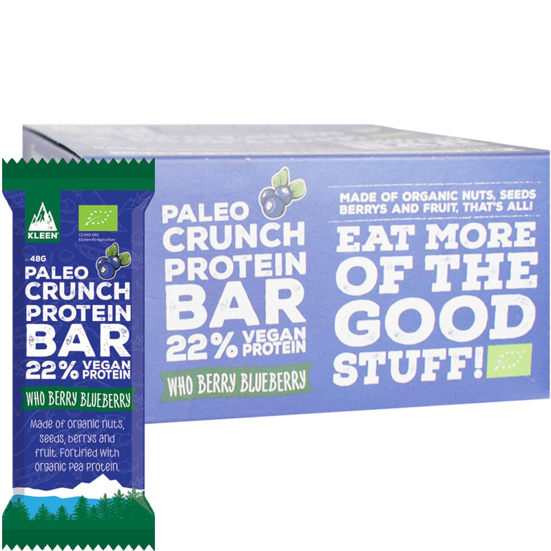 Eko Hel Låda Proteinbars "Blueberry" 12 x 48g - 40% rabatt