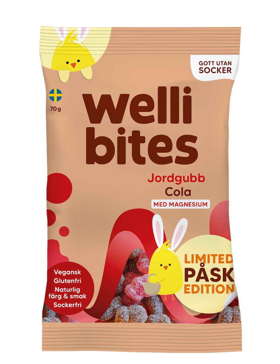 Wellibites Jordgubb & Cola 70g