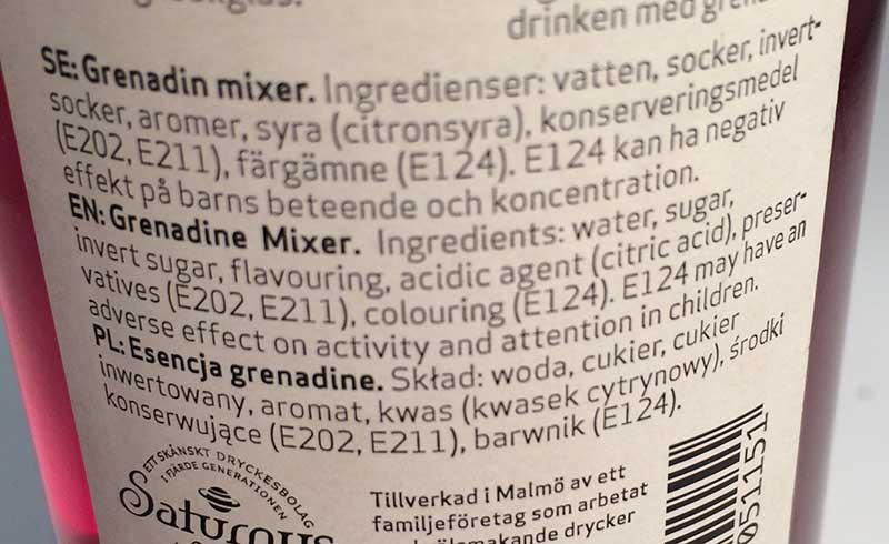 Drinkmix Grenadine - 37% rabatt