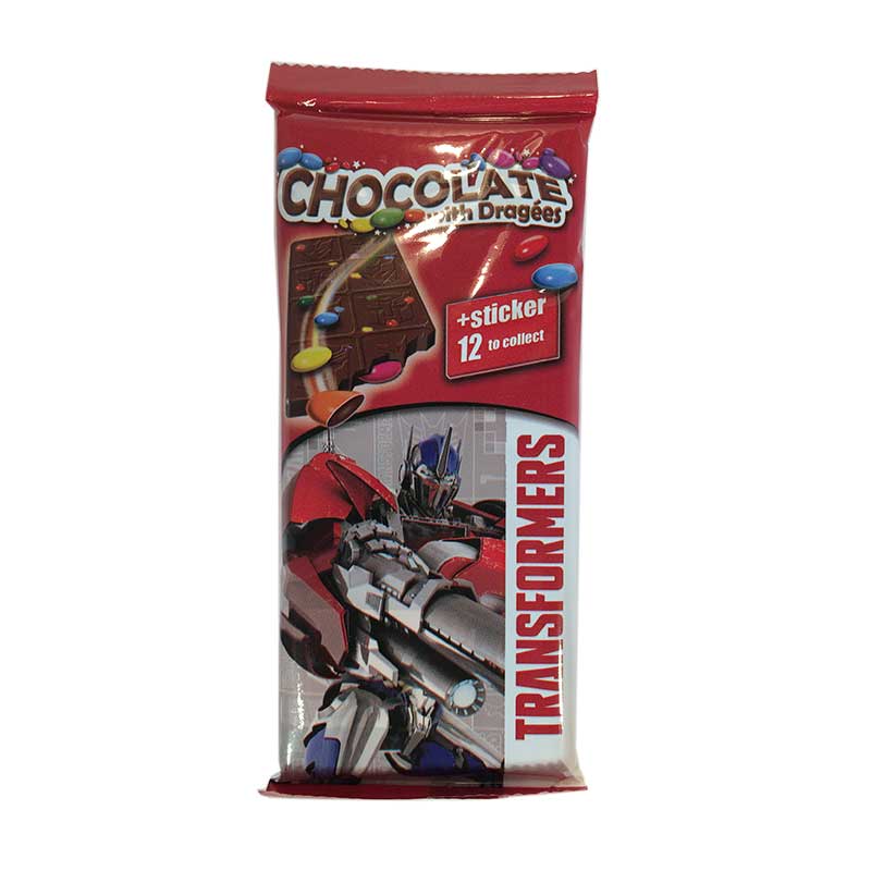 Chokladkaka Transformers m klistermärke - 41% rabatt