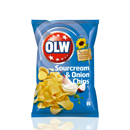 OLW SOURCREAM ONION CHIPS 175 GR