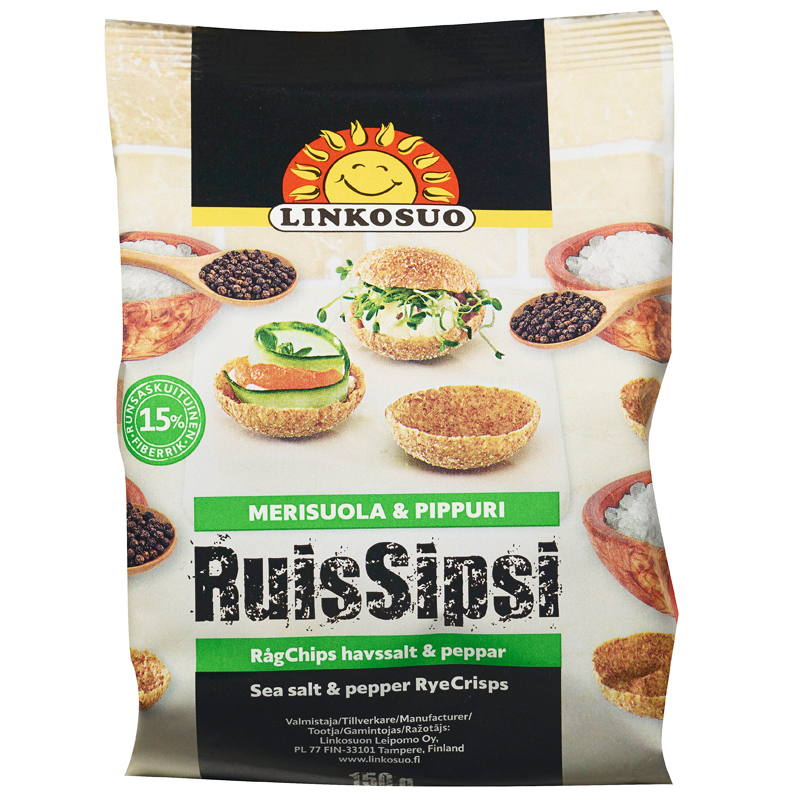 Rågchips Havssalt & Peppar 150g - 40% rabatt