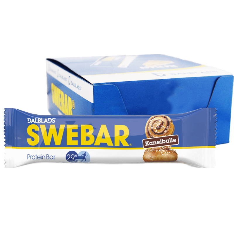 Hel Låda Proteinbars "Kanelbulle" 20 x 55g - 63% rabatt