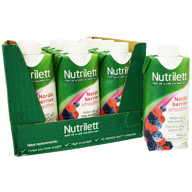 Hel Låda Måltidsersättning "Nordic Berries" 12 x 330ml - 33% rabatt