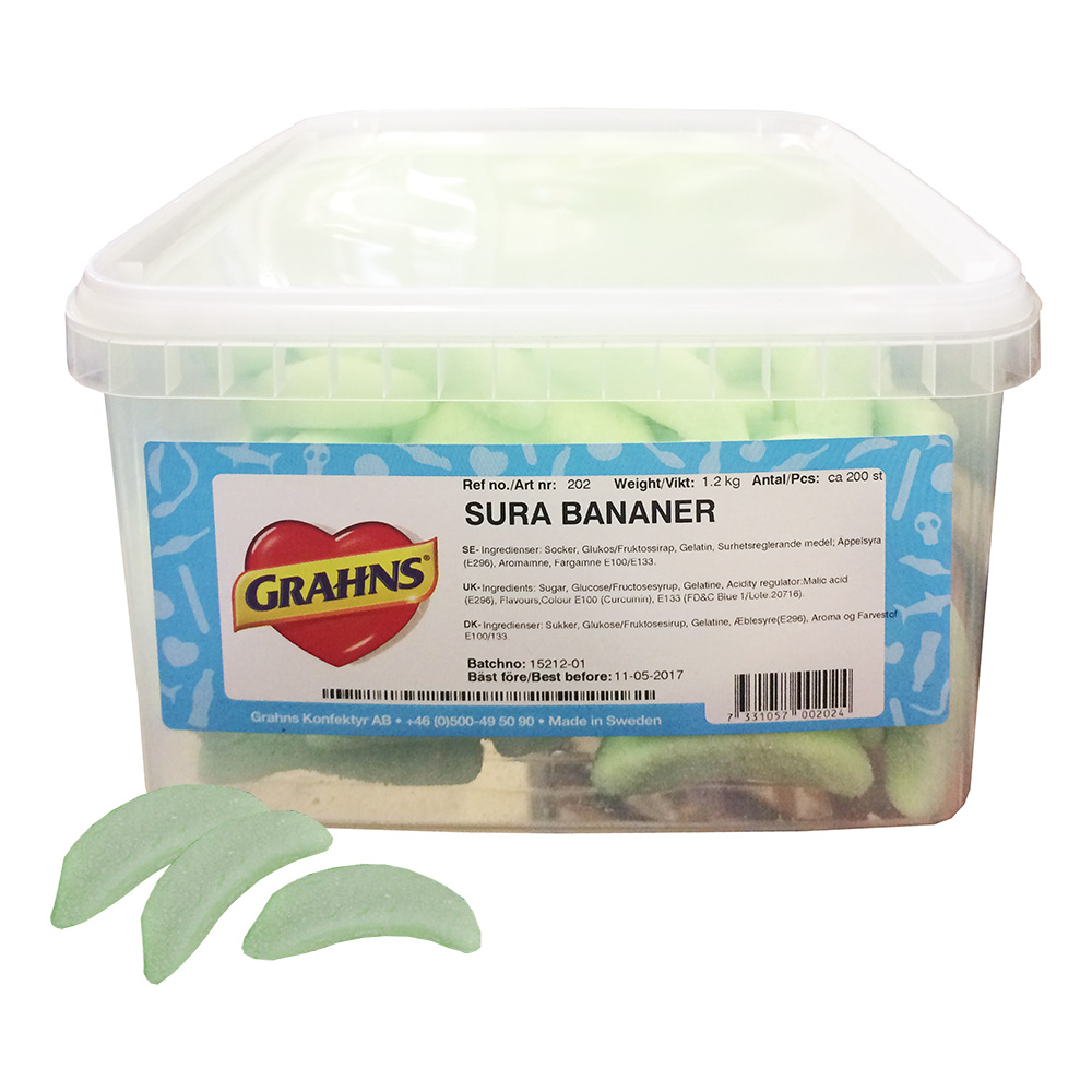 Grahns Bananer Sura 1.2kg