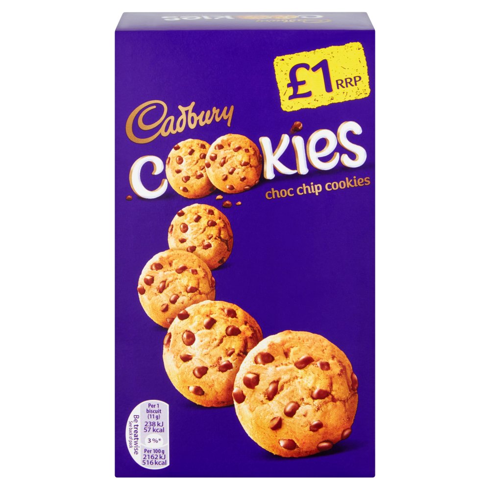 Cadbury Choc Chip Cookies 150g