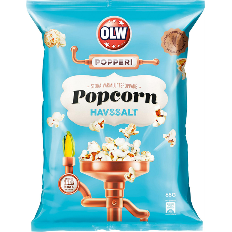 Popcorn Havssalt 65g - 7% rabatt