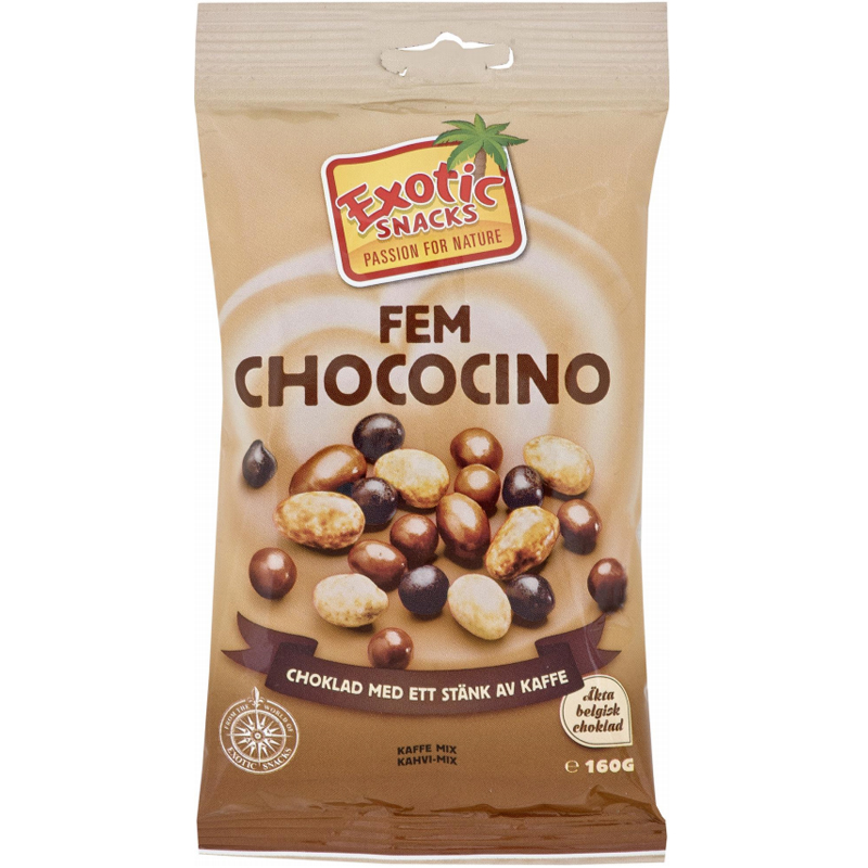 Snacksmix "Fem Chococino" 160g - 34% rabatt