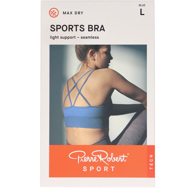 Sport-BH Light Support Hydro Blue Stlk L - 65% rabatt