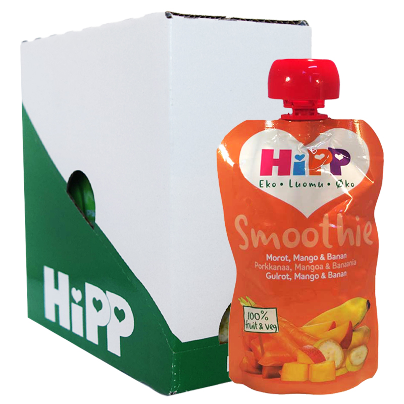 Hel Låda Smoothie Morot, Mango & Banan 5 x 100g - 61% rabatt