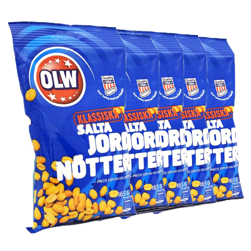 Jordnötter Salta 5-pack - 69% rabatt