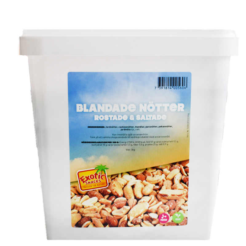 Nötter Blandade Rostade & Saltad - 57% rabatt